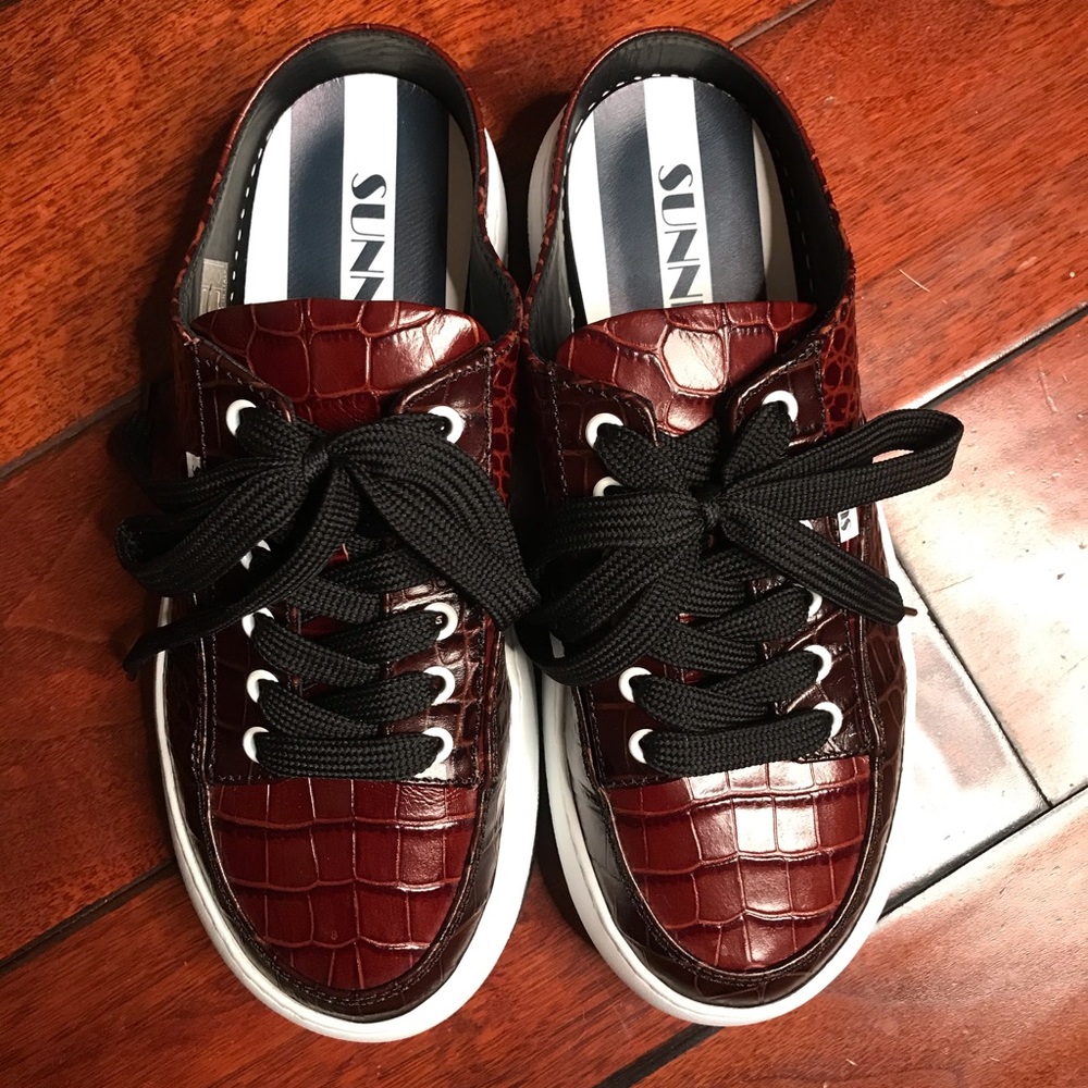 Sunnei Shoes - special edition crocodile sneakers